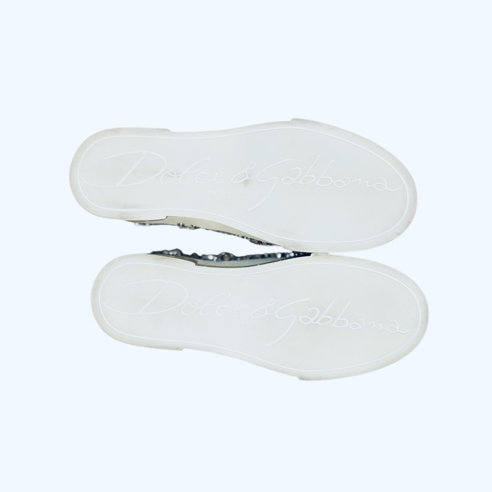 Dolce & Gabbana Portofino Crystal white sneakers 40 - Picture 5 of 5